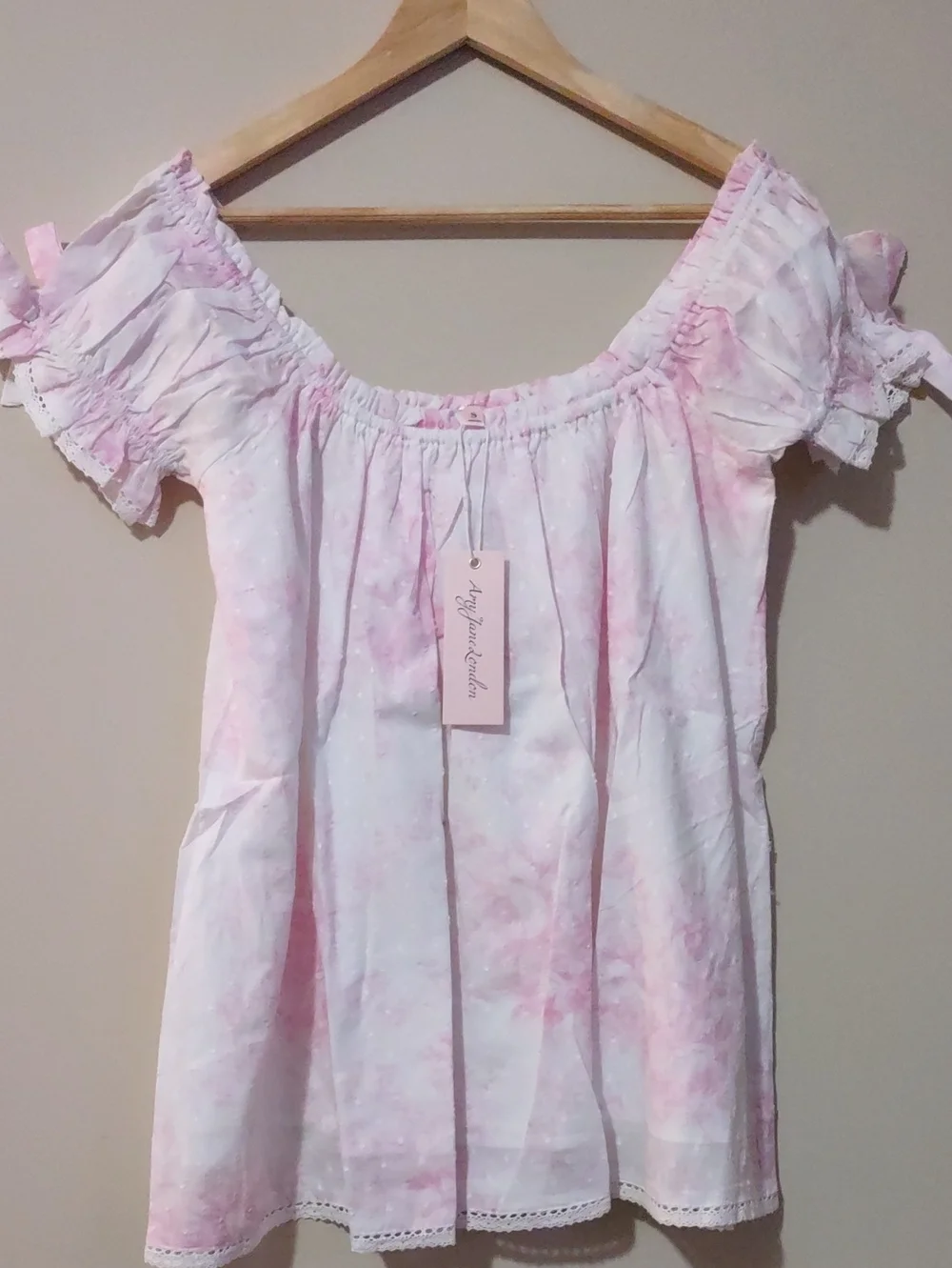 Brand New With Tags (NWT) Amy Jane London Gaia Ruffle Crop Top Size Small